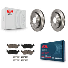 Charger l'image dans la galerie, Rear Disc Brake Rotor Ceramic Pad Kit For Ford F-150 With Electric Parking
