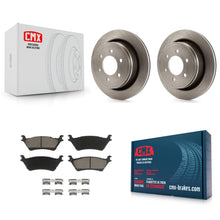 Charger l'image dans la galerie, Rear Disc Brake Rotors And Ceramic Pads Kit For Ford F-150