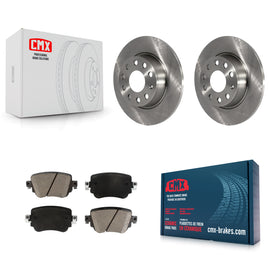 Rear Disc Brake Rotors Ceramic Pad Kit For Volkswagen Passat GTI Golf SportWagen