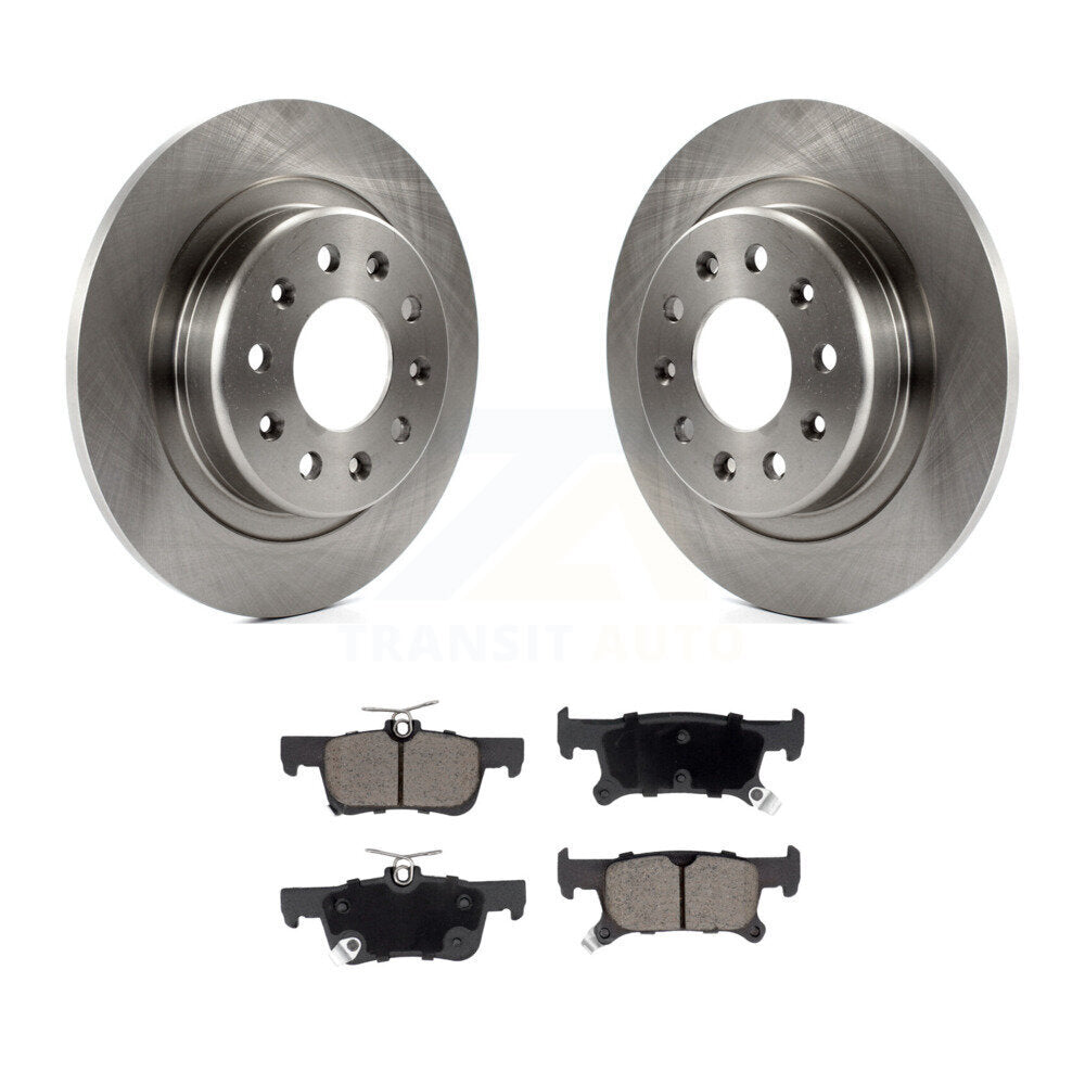 Rear Brake Rotors & Ceramic Pad Kit For Buick Envision With 288mm Diameter Rotor