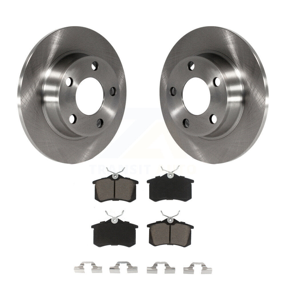 Rear Disc Brake Rotors And Ceramic Pads Kit For Audi A6 Quattro Allroad