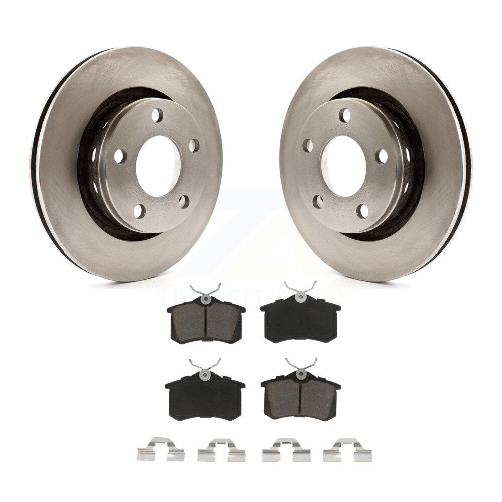 Rear Brake Rotor & Ceramic Pad Kit For Audi A6 Quattro With 269mm Diameter