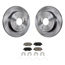 Charger l&#39;image dans la galerie, Rear Disc Brake Rotors And Ceramic Pads Kit For Hyundai Accent Kia Rio