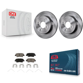 Rear Disc Brake Rotors And Ceramic Pads Kit For Hyundai Accent Kia Rio