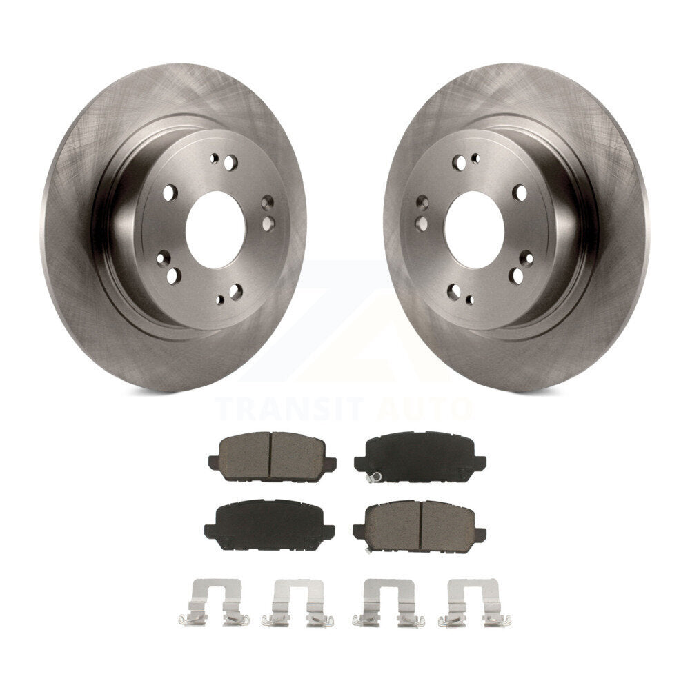 Rear Disc Brake Rotors And Ceramic Pads Kit For 2016-2022 Honda HR-V