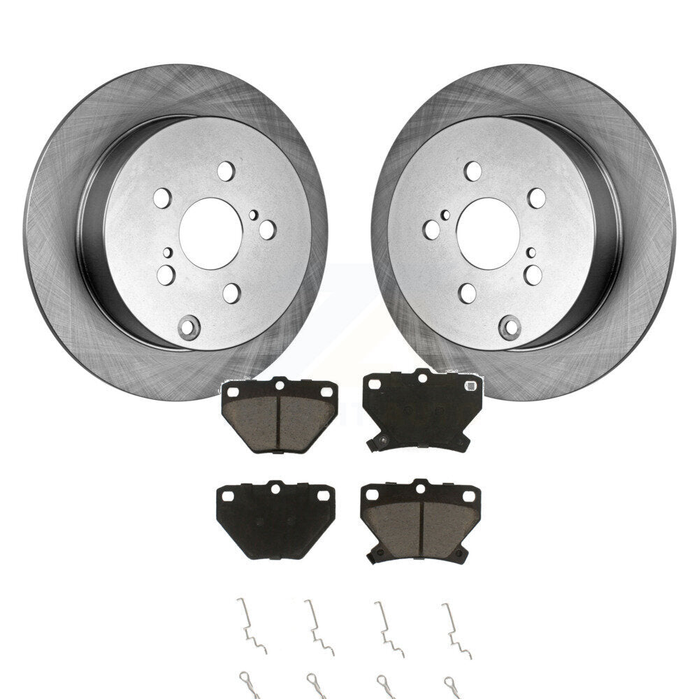 Rear Brake Rotor & Ceramic Pad Kit For Toyota Corolla Matrix Pontiac Vibe Celica