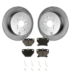 Rear Brake Rotor & Ceramic Pad Kit For Toyota Corolla Matrix Pontiac Vibe Celica