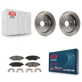 Rear Disc Brake Rotors And Ceramic Pads Kit For Chevrolet Camaro Cadillac CTS