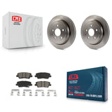 Rear Disc Brake Rotors And Ceramic Pads Kit For Cadillac CTS