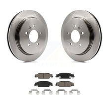 Charger l&#39;image dans la galerie, Rear Disc Brake Rotors And Ceramic Pads Kit For Cadillac CTS STS