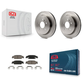 Rear Disc Brake Rotors And Ceramic Pads Kit For Cadillac CTS STS