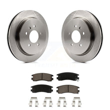 Charger l&#39;image dans la galerie, Rear Brake Rotors &amp; Ceramic Pad Kit For 03-04 Cadillac Seville With Vented Rotor