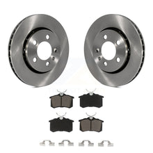 Charger l&#39;image dans la galerie, Rear Brake Rotor &amp; Ceramic Pad Kit For Volkswagen Jetta Golf Audi TT Quattro R32