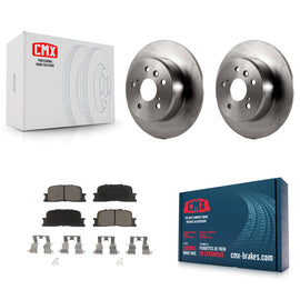 [Rear] 2001-2003 Toyota Highlander FWD Premium OE Brake Rotors & Ceramic Pads Kit For Max Braking
