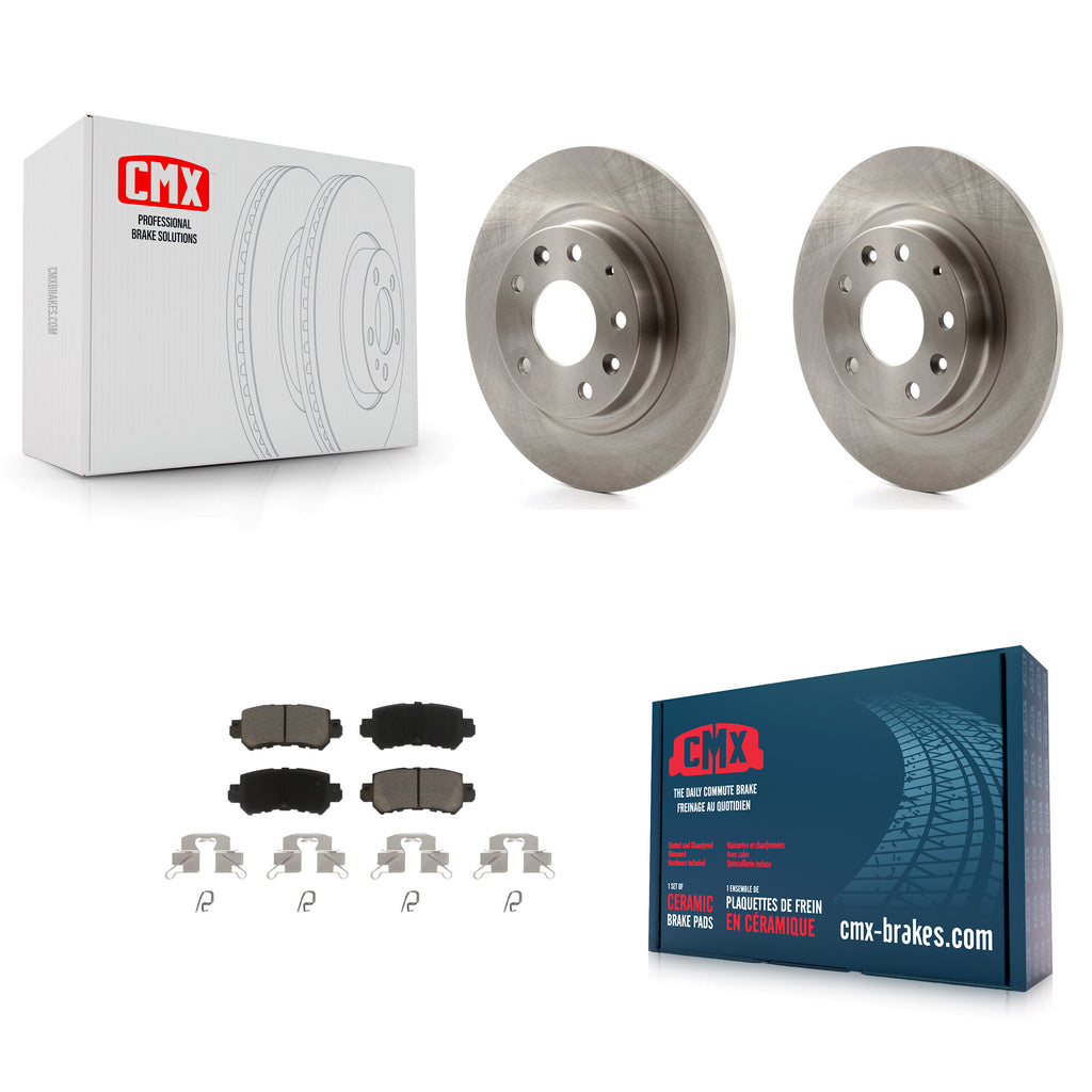 [Rear] 2016-2018 Mazda CX-3 Premium OE Brake Rotors & Ceramic Pads Kit For Max Braking