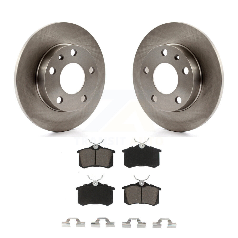 Rear Brake Rotor & Ceramic Pad Kit For Audi A4 Quattro With 245mm Diameter