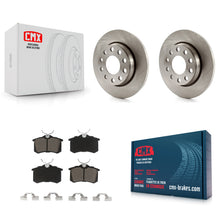 Charger l'image dans la galerie, Rear Brake Rotor &amp; Ceramic Pad Kit For Audi A4 Quattro With 255mm Diameter