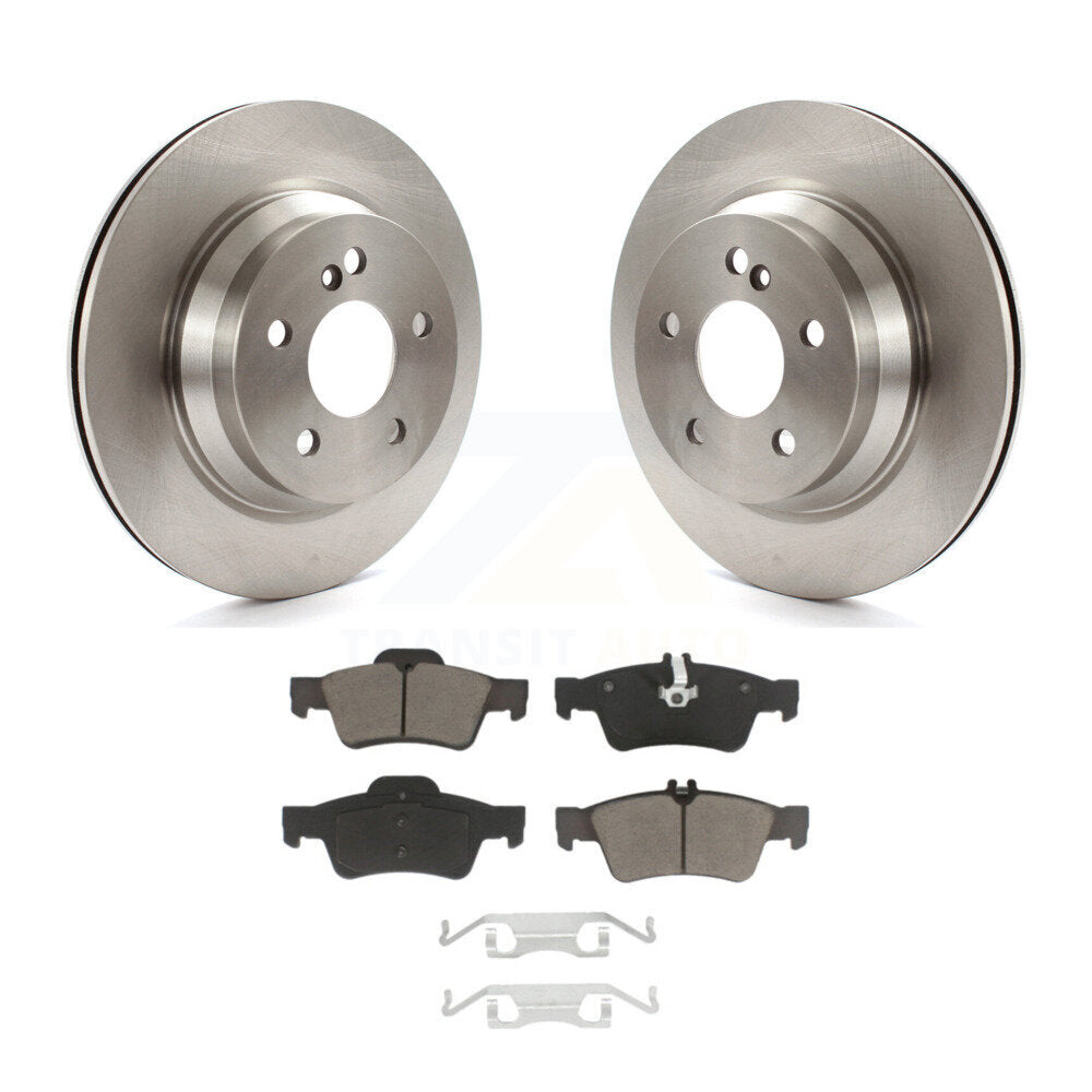 Rear Brake Rotors & Ceramic Pad Kit For Mercedes-Benz E350 E320 E500 CLS550 E400