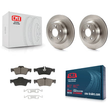 Load image into Gallery viewer, Rear Brake Rotors &amp; Ceramic Pad Kit For Mercedes-Benz E350 E320 E500 CLS550 E400