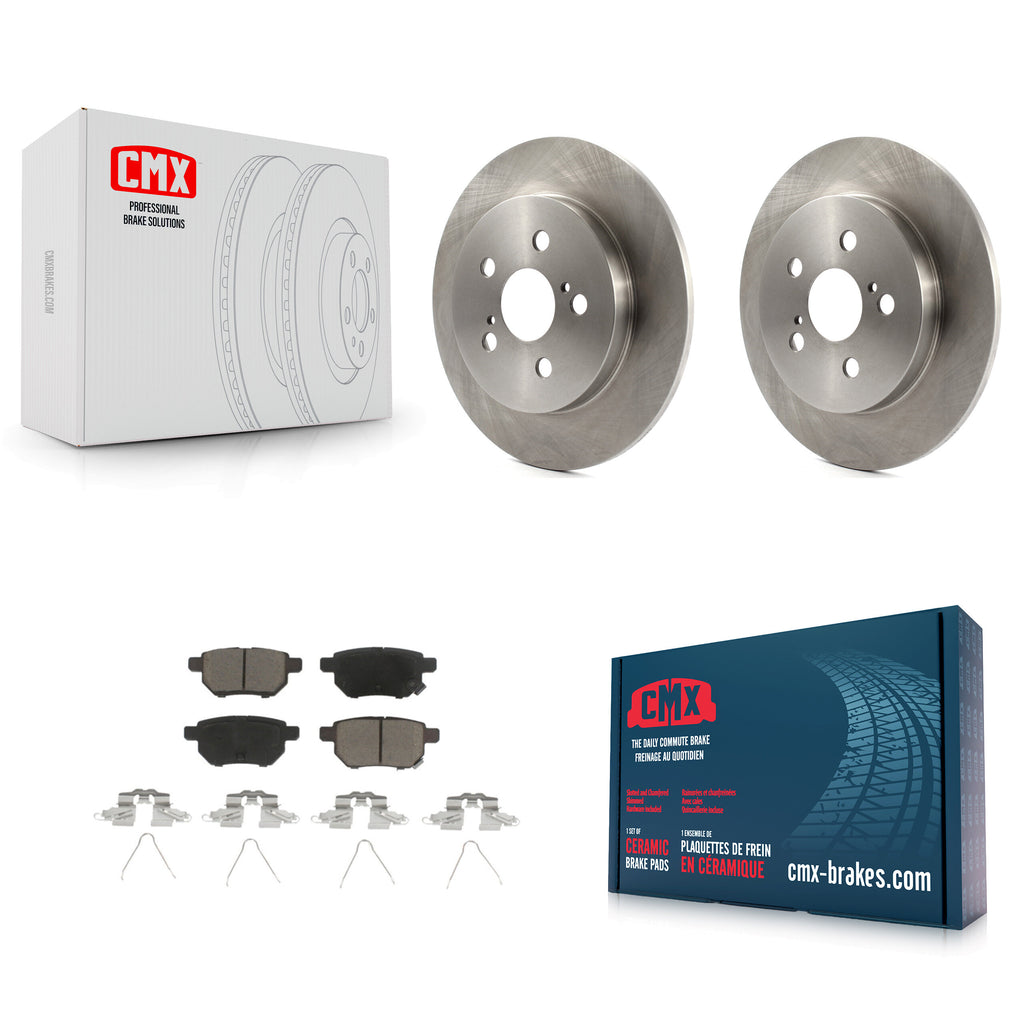 Rear Brake Rotor & Ceramic Pad Kit For Toyota Corolla Prius Matrix Prime Pontiac