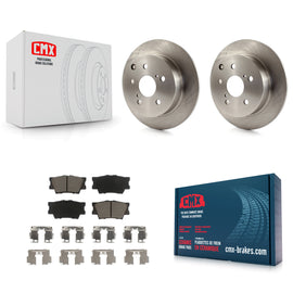 Rear Disc Brake Rotors And Ceramic Pads Kit For Toyota Matrix Pontiac Vibe