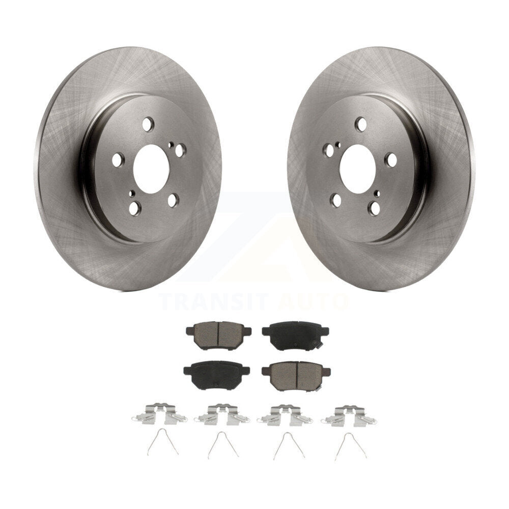 Rear Disc Brake Rotors And Ceramic Pads Kit For Lexus CT200h