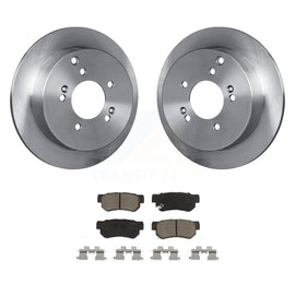 Rear Disc Brake Rotor & Ceramic Pad Kit For Hyundai Santa Fe Kia Sportage Tucson