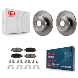 Rear Brake Rotor Ceramic Pad Kit For Nissan INFINITI Maxima G37 G35 M35 370Z G25