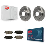 Rear Brake Rotors Ceramic Pad Kit For Kia Soul Forte Hyundai Veloster Elantra GT