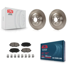 Rear Disc Brake Rotors And Ceramic Pads Kit For Jeep Cherokee