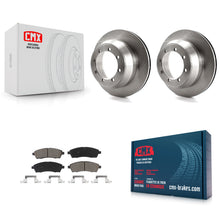 Charger l'image dans la galerie, Rear Brake Rotor Ceramic Pad Kit For Ford F-350 Super Duty With Dual Wheels