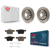 Charger l'image dans la galerie, Rear Brake Rotor &amp; Ceramic Pad Kit For Volkswagen Atlas Audi Golf R S3 Q3 A3 TTS