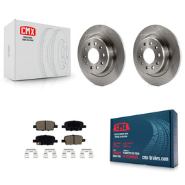 Rear Brake Rotors Ceramic Pad Kit For Chevrolet Malibu With Manual Parking
