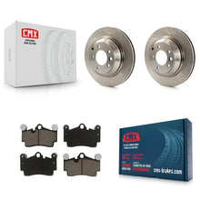 Charger l'image dans la galerie, Rear Disc Brake Rotors And Ceramic Pads Kit For Porsche Cayenne Audi Q7