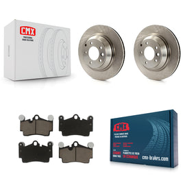 Rear Disc Brake Rotors And Ceramic Pads Kit For Porsche Cayenne Audi Q7