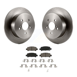 Rear Brake Rotor Ceramic Pad Kit For 08-09 Subaru Legacy With 17