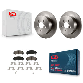 Rear Brake Rotor Ceramic Pad Kit For 08-09 Subaru Legacy With 17