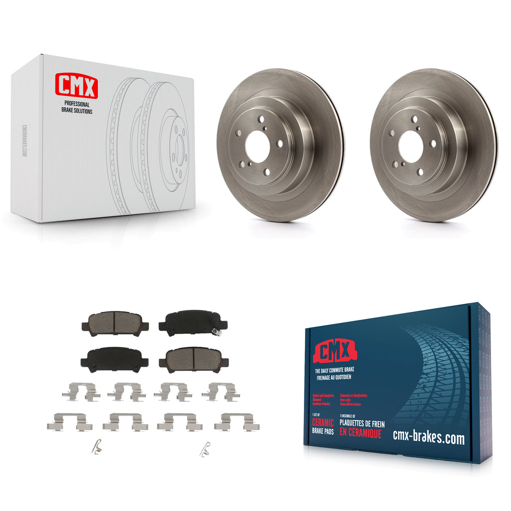 Rear Disc Brake Rotors And Ceramic Pads Kit For Subaru Legacy