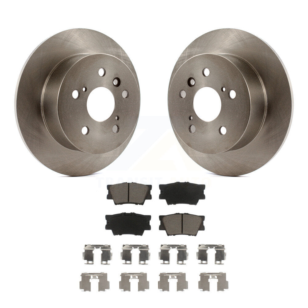 Rear Disc Brake Rotors And Ceramic Pads Kit For Toyota Camry Lexus ES350 Avalon