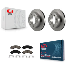 Rear Disc Brake Rotor Ceramic Pad Kit For Chevrolet Express 3500 2500 GMC Savana