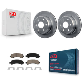 Rear Brake Rotors Ceramic Pad Kit For Chevrolet Tahoe GMC Suburban 1500 Yukon XL