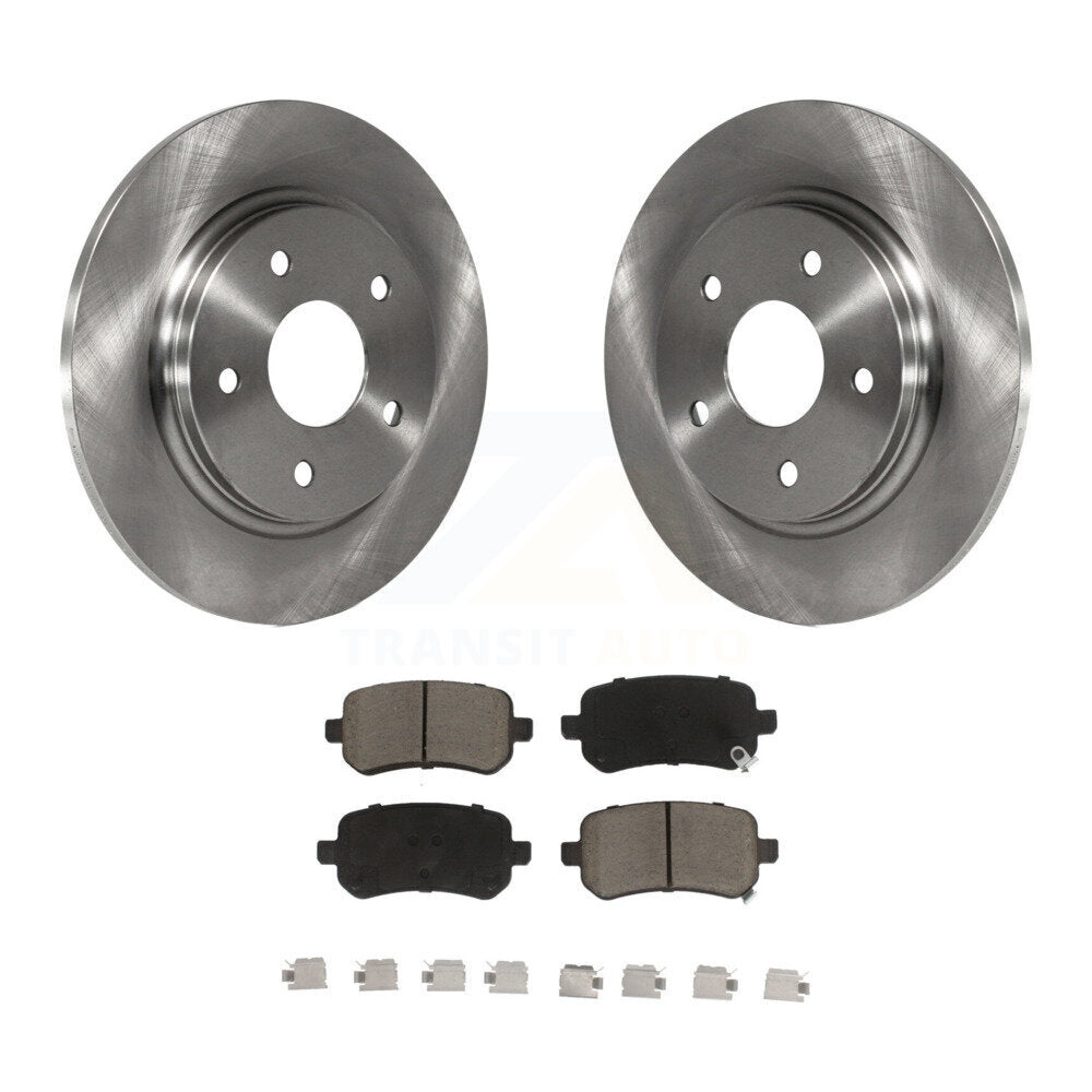 Rear Brake Rotor Ceramic Pad Kit For Dodge Grand Caravan Chrysler Town & Country