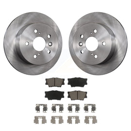 Rear Disc Brake Rotor Ceramic Pad Kit For Toyota Camry Lexus ES350 Avalon ES300h