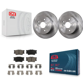 Rear Disc Brake Rotor Ceramic Pad Kit For Toyota Camry Lexus ES350 Avalon ES300h