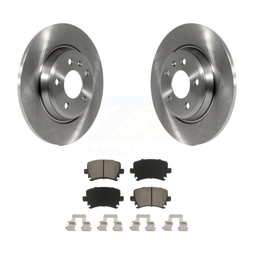 Rear Brake Rotor & Ceramic Pad Kit For Audi A4 Quattro With 300mm Diameter