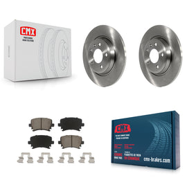 [Rear] 2009 Audi A4 Quattro Convertible Premium OE Brake Rotors & Ceramic Pads Kit For Max Braking