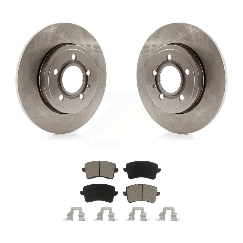 Rear Brake Rotor & Ceramic Pad Kit For Audi A4 Quattro With 288mm Diameter