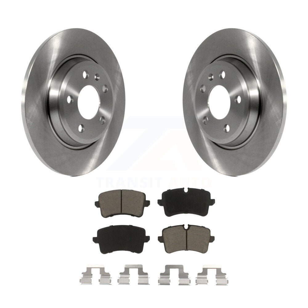 Rear Disc Brake Rotors And Ceramic Pads Kit For Audi A7 Quattro A6