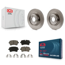 Load image into Gallery viewer, Rear Disc Brake Rotors &amp; Ceramic Pad Kit For Audi A6 Quattro A7 Porsche Macan A8
