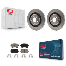 Rear Disc Brake Rotors And Ceramic Pads Kit For Audi S5 A4 Quattro